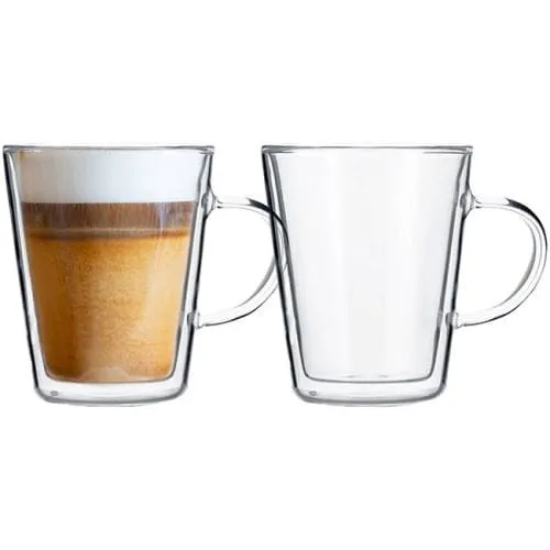 Eetrite 350ml Double Walled Cappuccino Mugs S7075