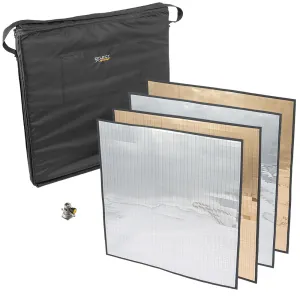 EFLECT XL Reflector Kit - Extra Large 31" silver gold bendable reflector set (0CAEF-XL4-W)