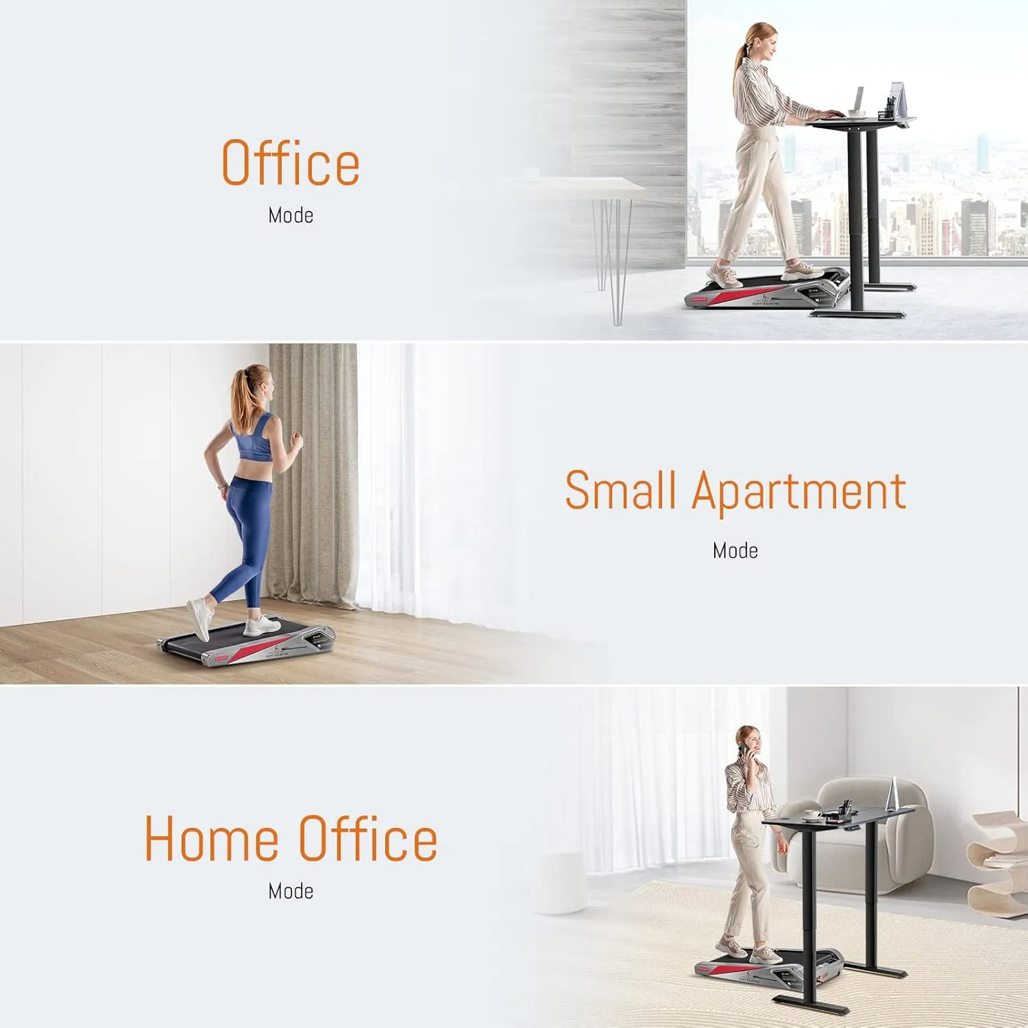 Egofit Walker Pro/Plus Smallest Under Desk Treadmill Walking Pad, Small & Compact Walking Treadmill with Fixed 5% Incline to Fit Desk Perfectly and Home & Office with APP & Remote Control