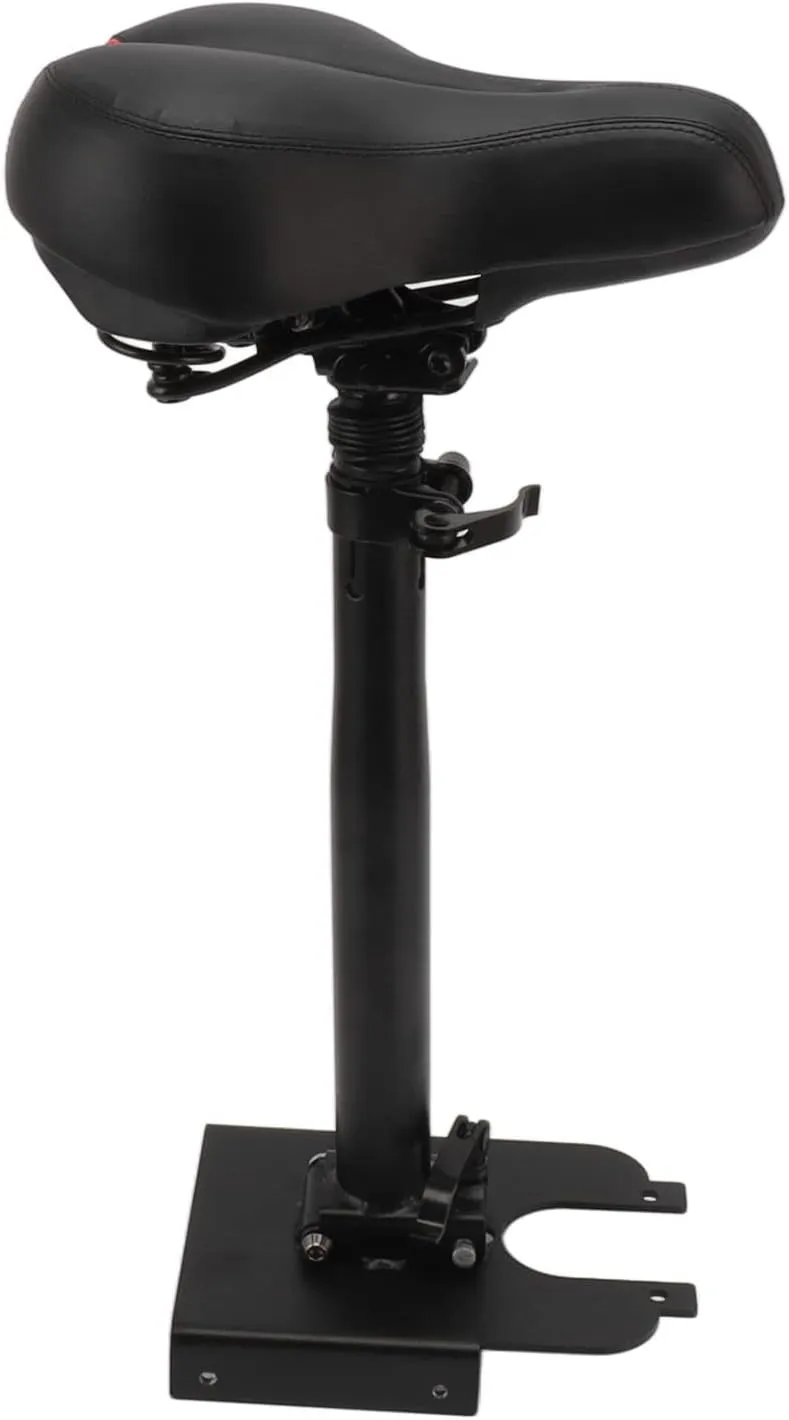 Electric Scooter Seat Foldable Adjustable Shock Absorbing Foam Cushioned Saddle with Aluminum Alloy Frame for M365 1S Lite Electric Scooters (Large Seating Kit)