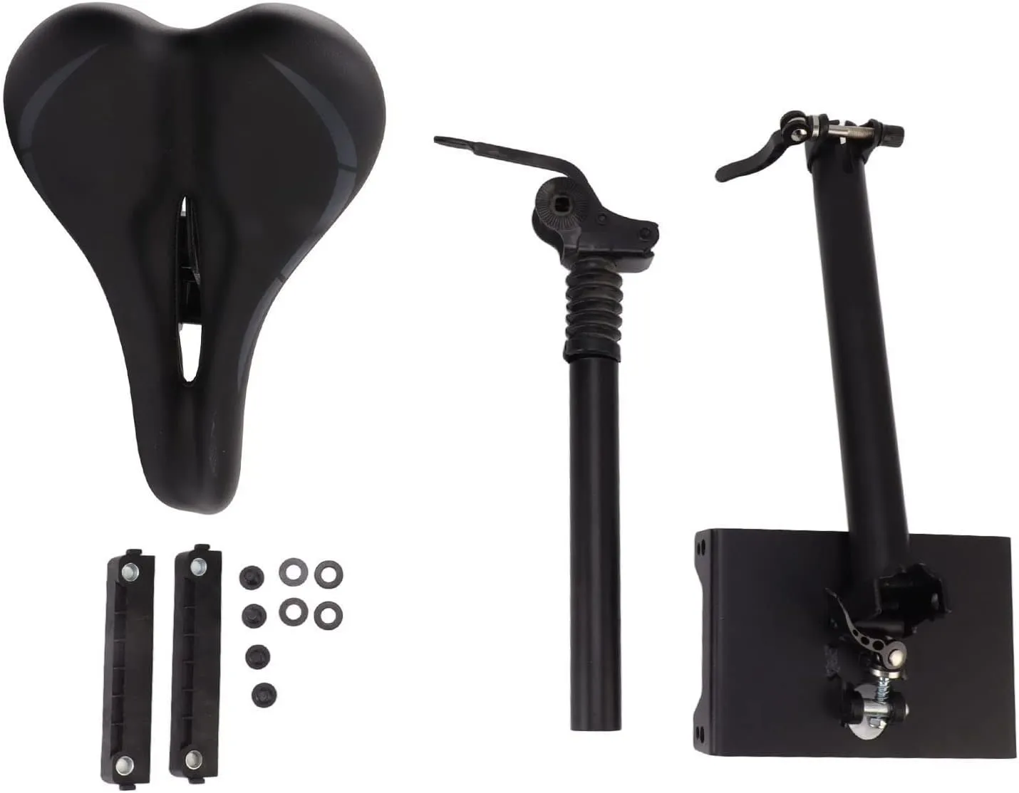 Electric Scooter Seating Saddle with Double Damping Balls, Foldable and, Made of Aluminum Alloy, Shock Absorbing Foam Cushioned for and G30 G30LP