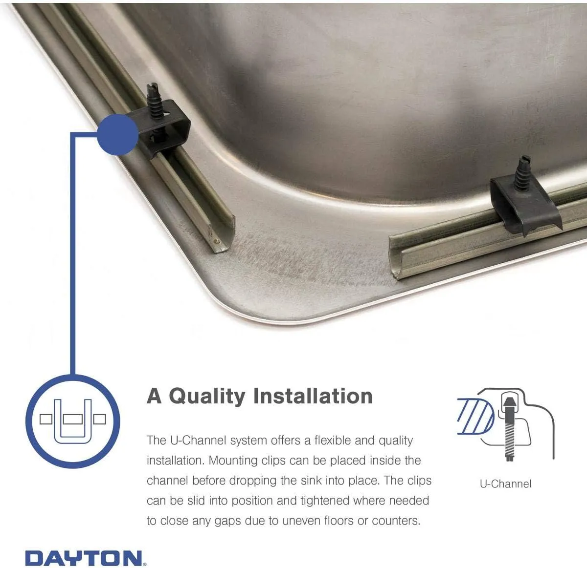 Elkay DSEP1515C Dayton Single Bowl Drop-in Stainless Steel Bar Sink   Faucet Kit