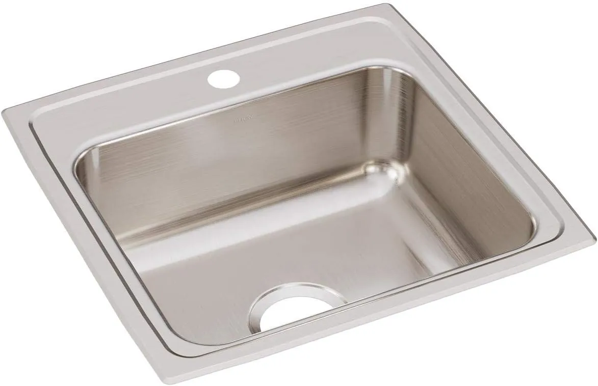 Elkay Lustertone LR19191 Single Bowl Top Mount Stainless Steel Sink