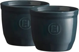 Emile Henry Made in France 6.75 oz Ramekin (Set of 2), 3.25" by 2.75", Blue Flame