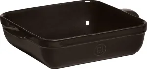 Emile Henry Made In France 9 by 9-Inch Square Baker, Charcoal