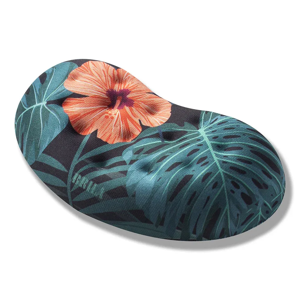 Ergonomic Memory Foam Mouse Wrist Rest Pad - Non-Slip Support Cushion with Massaging Holes