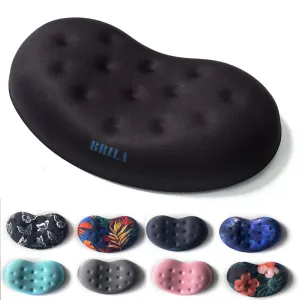 Ergonomic Memory Foam Mouse Wrist Rest Pad - Non-Slip Support Cushion with Massaging Holes