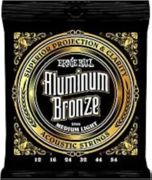 Ernie Ball 2566 Aluminum Bronze Medium-Light Acoustic Guitar String Set - 2 Pack