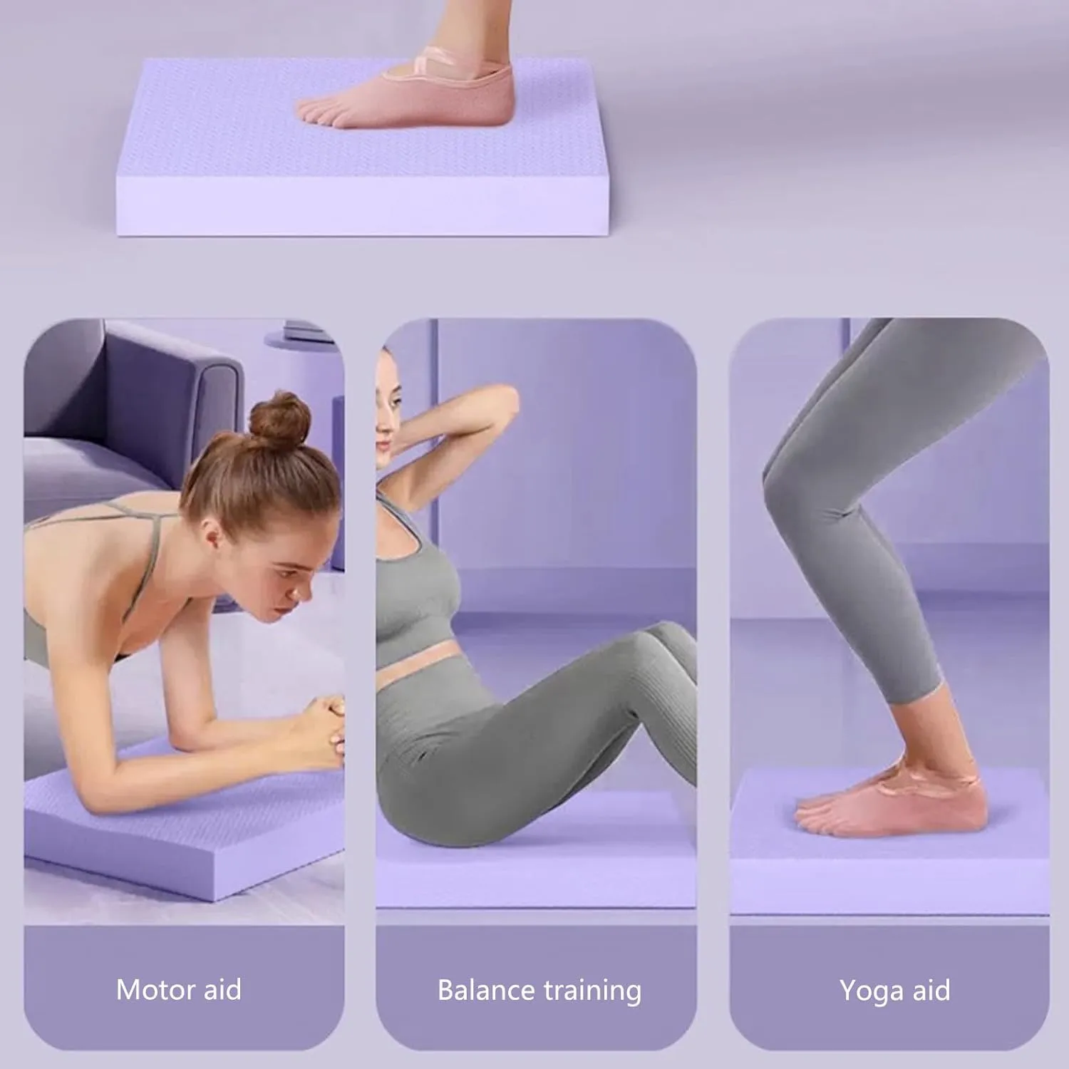 Exercise Balances Pad NonSlip Cushioned Foam Mat Kneeling Pad Balancing Training Mat For Fitness And Stability Training