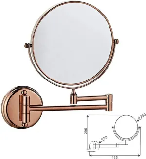 Extending Folding Bathroom Shaving Cosmetic Make Up Mirror- 3X/1X Magnification Countertop Vanity Mirrors (Color : #1)