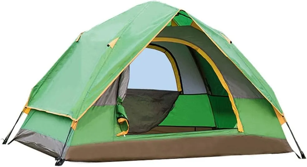 Family Tent Outdoor Tent Family Camping Backpack Tents Beach Tent Instant Portable Quick Cabana Sun Shelter Water Resistant Outdoor Tent, 3, Grass Green