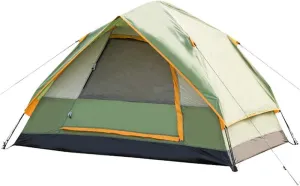 Family Tent Outdoor Tent Family Camping Backpack Tents Beach Tent Instant Portable Quick Cabana Sun Shelter Water Resistant Outdoor Tent, 3, Grass Green