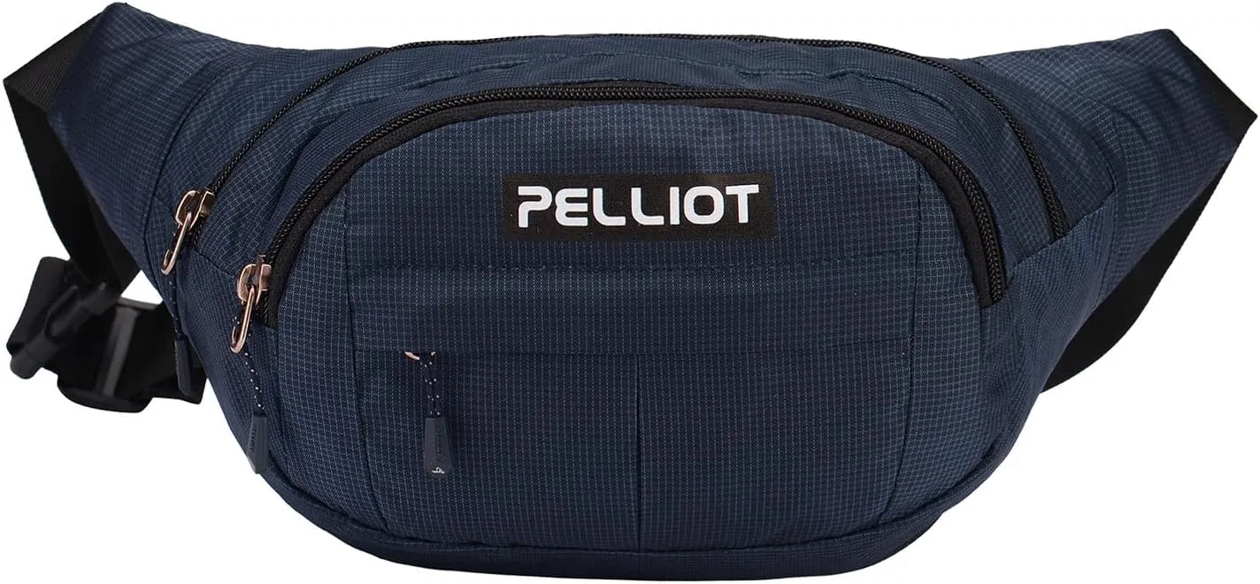 Fanny Pack for Women Men CrossBody Belt Bag Multi Pockets Waist Pack Water Repellent Adjustable Sling Bag for Hiking Running Cyling Traveling Outdoor Navy Blue