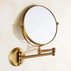 FIDEMM Extending Folding Bathroom Shaving Cosmetic Make Up Mirror- 3X/1X Magnification Countertop Vanity Mirrors (Color : #3)