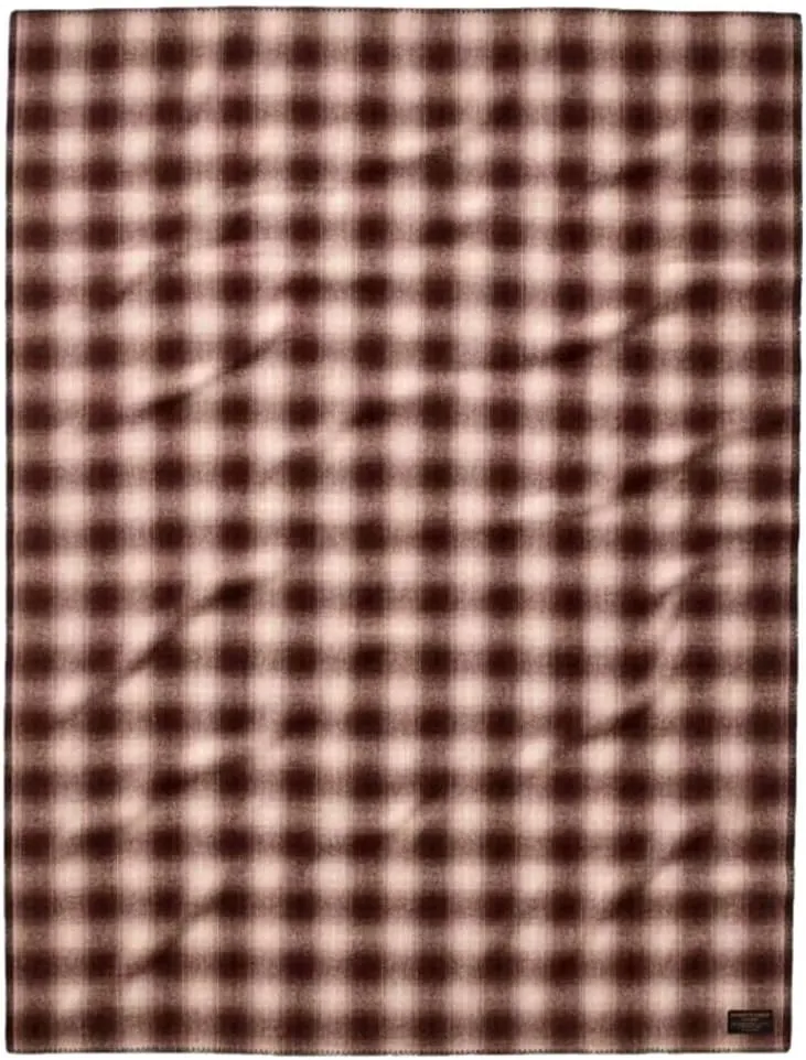 Filson Mackinaw Wool Blanket, Brown/Tan Ombre