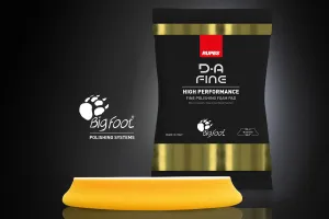 Fine Yellow DA foam pad, contour edge design, 150mm(6in