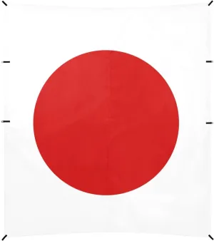 Flag Japan Beach Cabana UPF50 Waterproof Portable Sun Shelter with Carrying Bag for Family Trips, Picnics & Camping