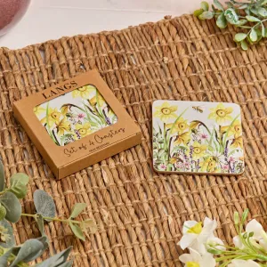 Floral Splendour Heat Resistant Coaster Box Of 4 - Multi