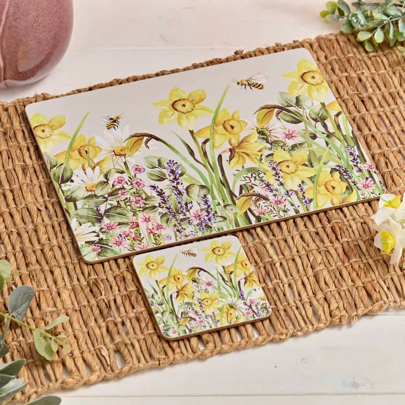 Floral Splendour Heat Resistant Coaster Box Of 4 - Multi
