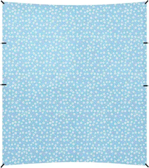 Flowers Stable Beach Tent UPF50  Protection Waterproof Portable Sun Shelter with Sand Shovel, Sandbags for Camping, Picnics, Backyard
