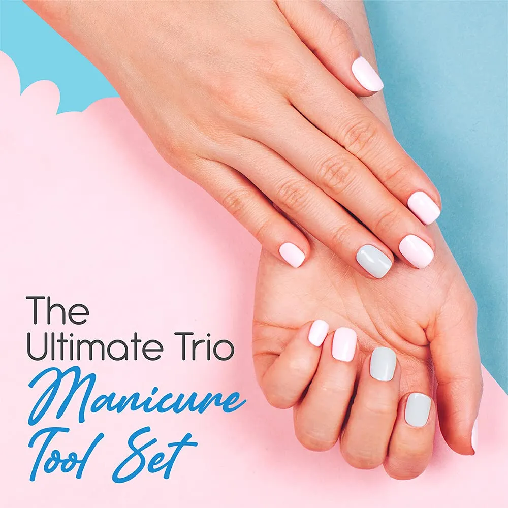 Flowery Pro Manicure Kit with Cuticle Nipper, Nail Clipper and Pro Pusher and Cleaner