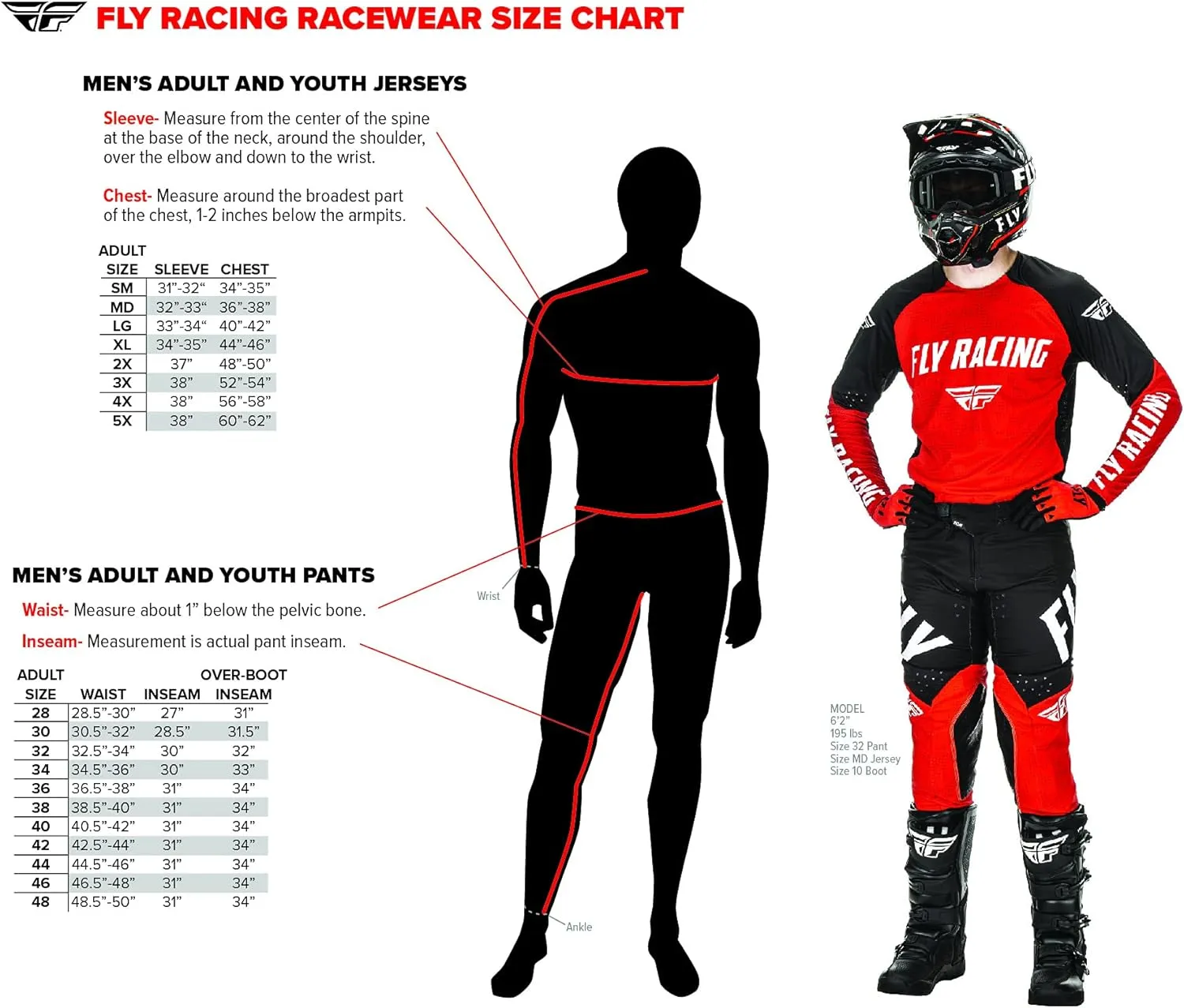 Fly Racing Kinetic Center Men's Moto Gear Set - Pant and Jersey Combo