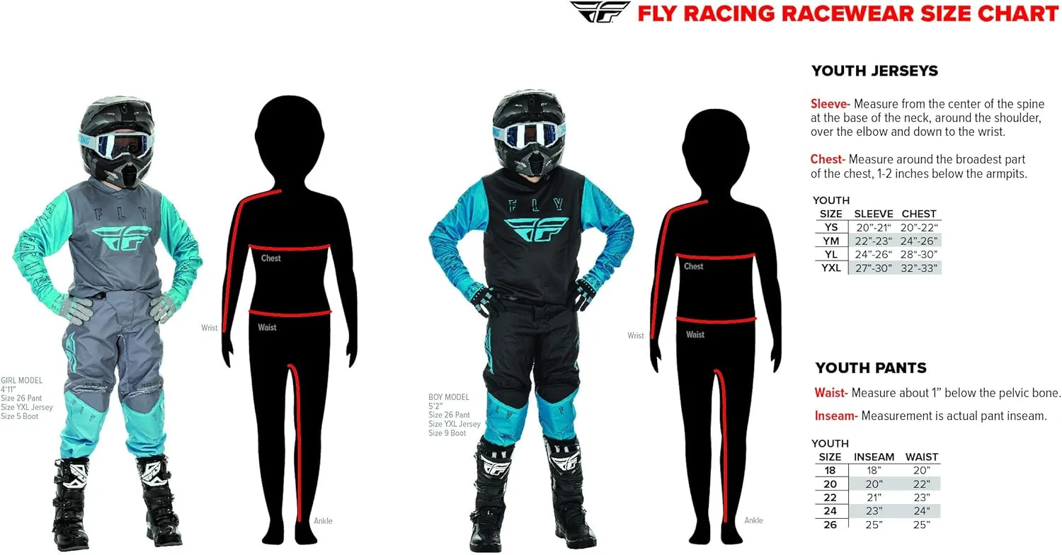 Fly Racing Kinetic Prix/Prodigy Youth Moto Gear Set - Pant and Jersey Combo