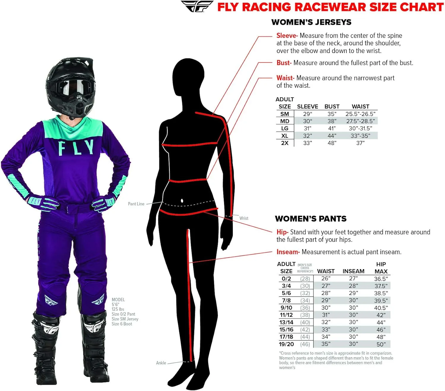 Fly Racing Women's Lite Moto Gear Set - Pant and Jersey Combo