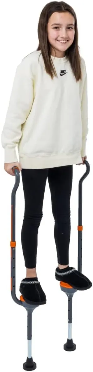 Flybar Maverick Walking Stilts for Kids - 5 Adjustable Height’s, Sturdy, Easy Assembly, Wide Non-Slip Rubber Bottom Tip, Foam Grips, Outdoor Toys for Kids 5 , 190 lbs