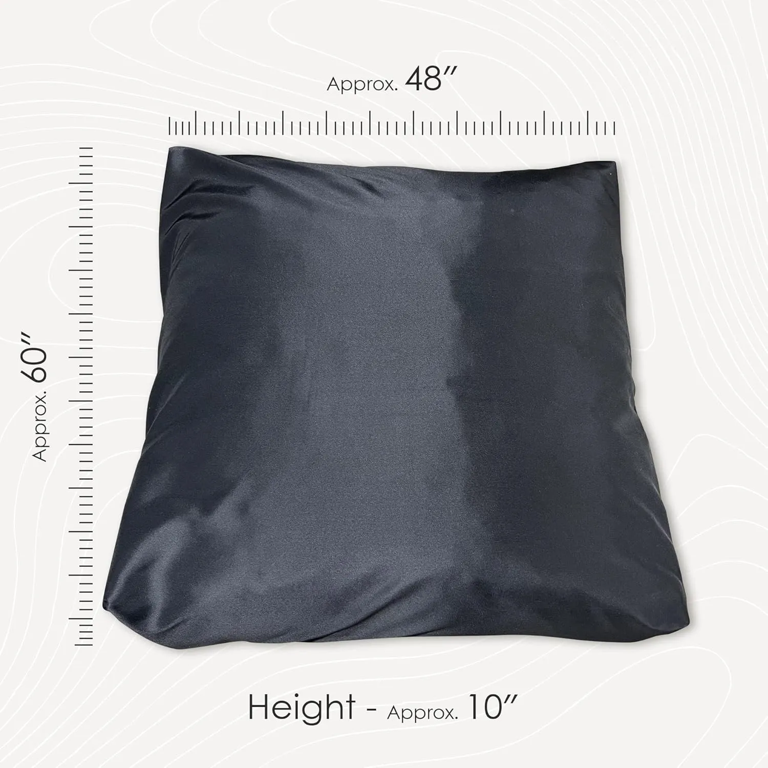 FoamTouch Black Crash Pad with Foam Blocks for Kids and Adults - Therapeutic Sensory Pad with Water Resistance Cover