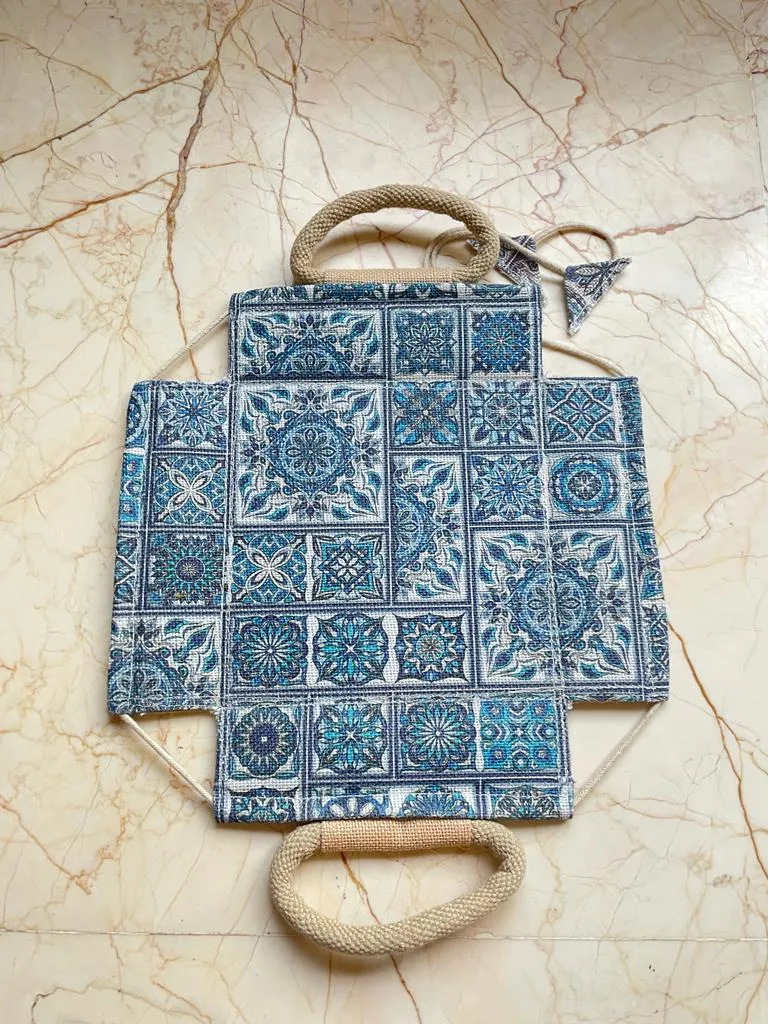 Foldable Hamper Tray - blue