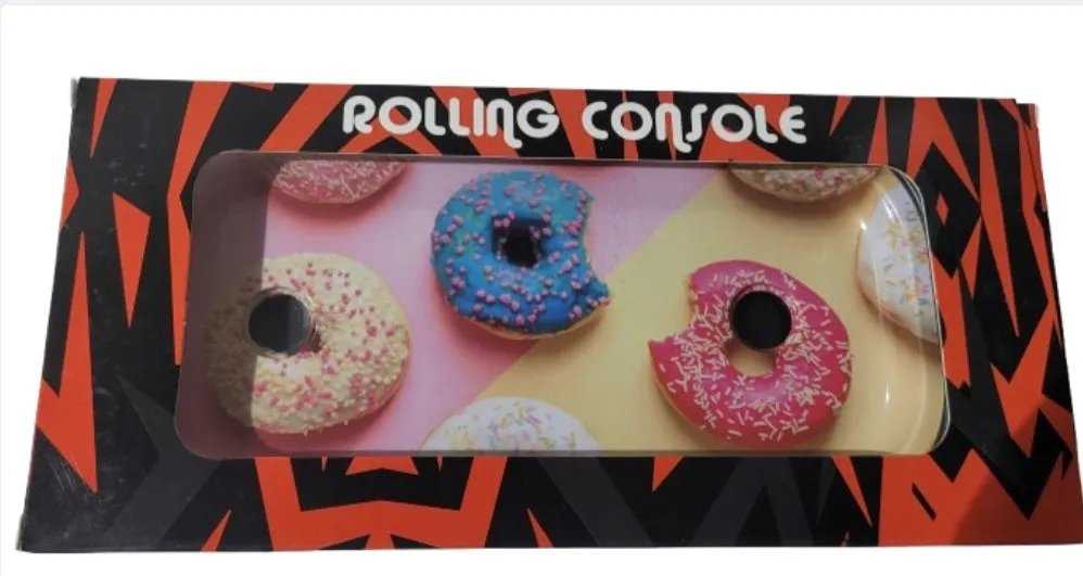 Foldable Metallic Rolling Console With Cone Holder
