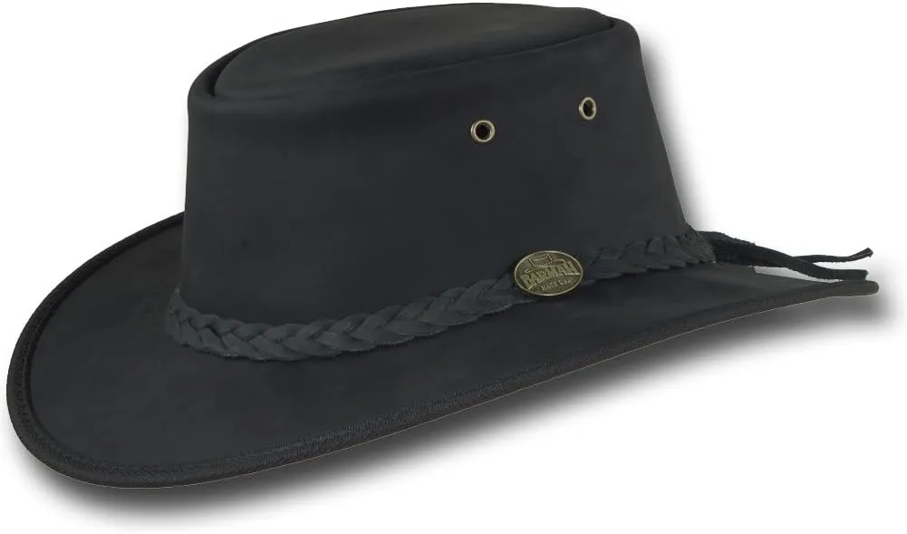Foldaway Bronco Leather Hat - Item 1060