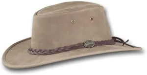 Foldaway Bronco Leather Hat - Item 1060