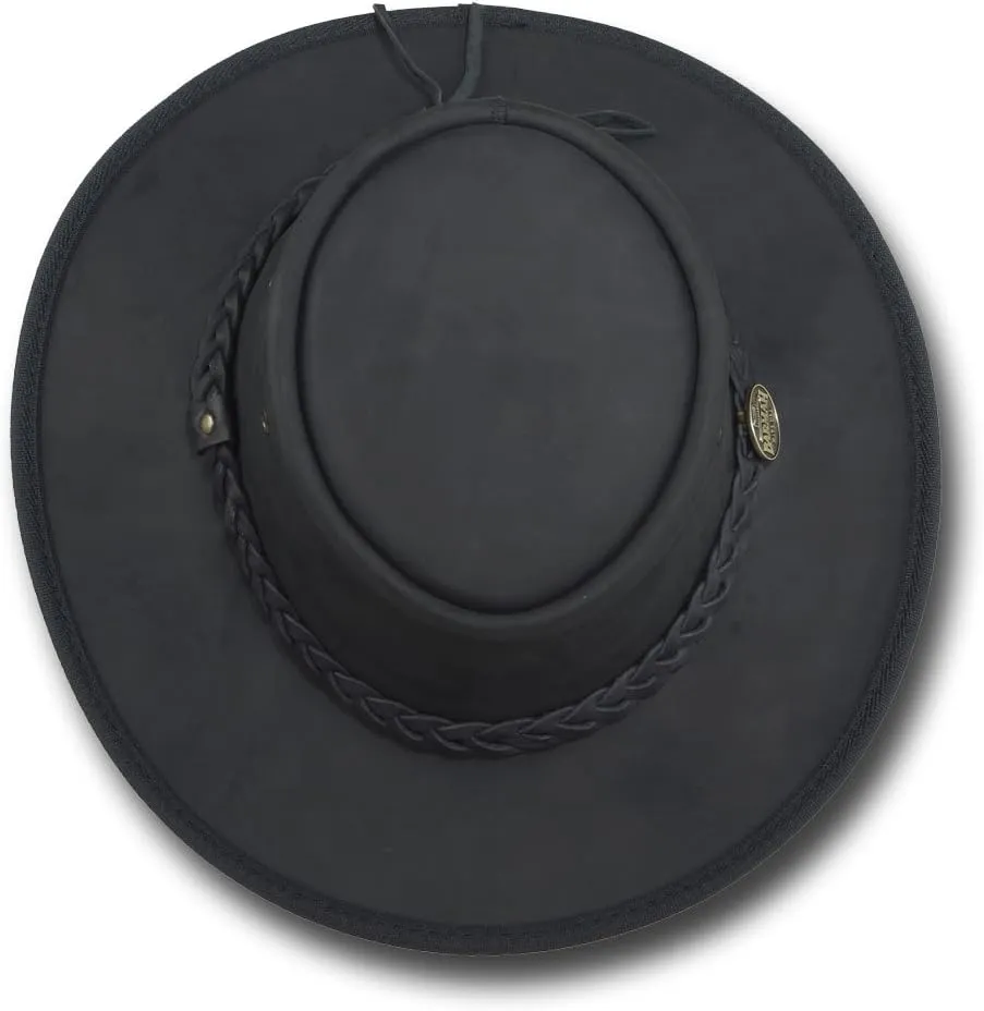 Foldaway Bronco Leather Hat - Item 1060