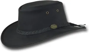 Foldaway Bronco Leather Hat - Item 1060