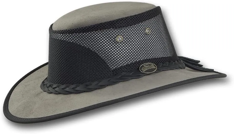 Foldaway Cattle Suede Cooler Leather Hat - Item 1064