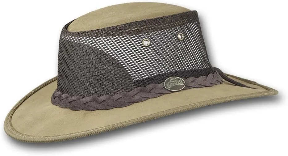 Foldaway Cattle Suede Cooler Leather Hat - Item 1064