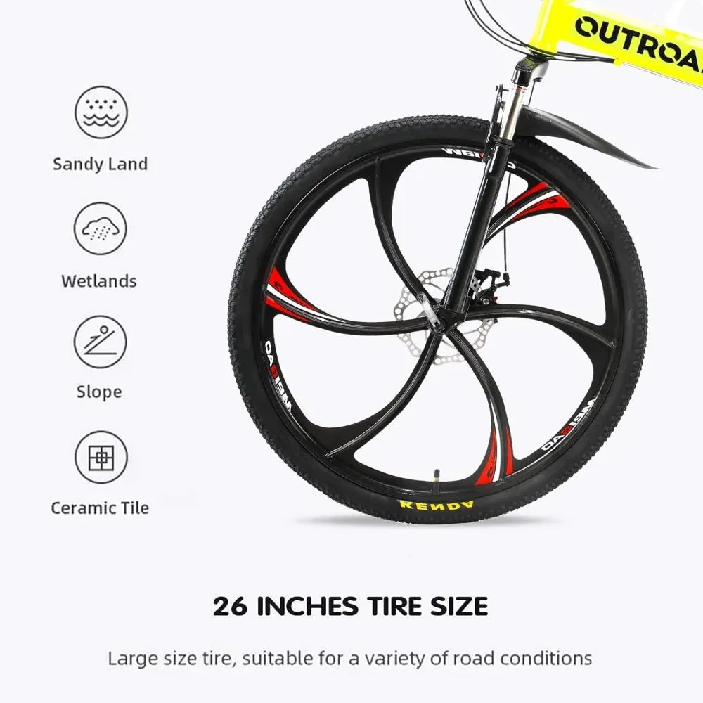 Folding 21-Speed Mountain Bike