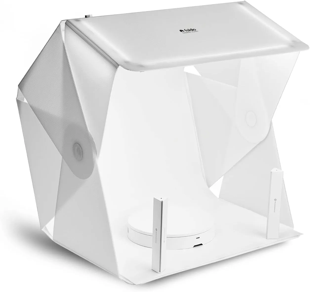 Foldio3   360 Studio Set (Photo lightbox Studio with 360 Photography Turntable Set / 25inch Photo Light Box / 10inch Bluetooth 360 Turntable Included | ORANGEMONKIE)