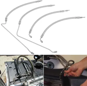 For Mercruiser Alpha One Gen Two Trim Ram hydraulic Cylinder Hose Kit Replaces for Starboard 32-864960, Port 32-864959