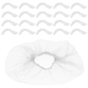 FRCOLOR 300pcs Washbasin Bag Clear Bath Hair Cap Bulk Soaking Tub Non Female Bath Supply Shower Spa Large Supplies Liners Hot Bags Kit Products Sink Beads Care Bowl White Pe