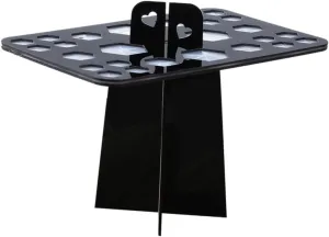 FRCOLOR Makeup Brush Air Drying Rack Acrylic 20x13x12cm Brush Holder Organizing Tree Foldable
