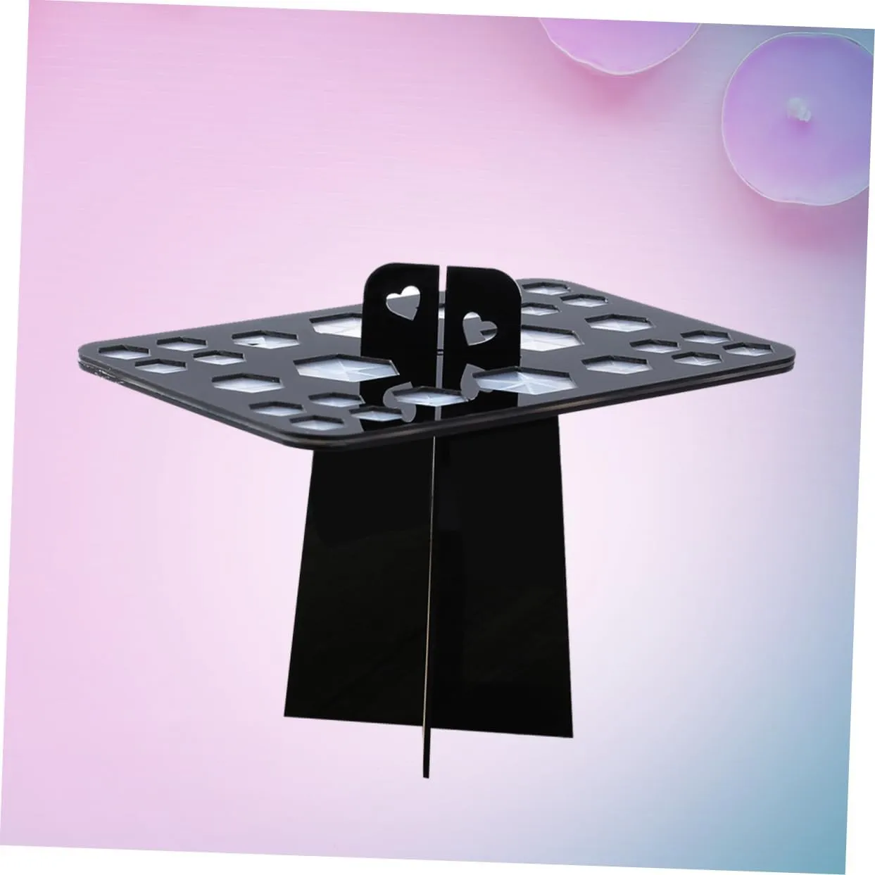FRCOLOR Makeup Brush Air Drying Rack Acrylic 20x13x12cm Brush Holder Organizing Tree Foldable