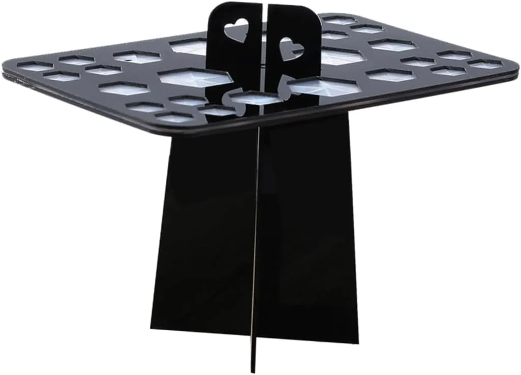 FRCOLOR Makeup Brush Air Drying Rack Acrylic 20x13x12cm Brush Holder Organizing Tree Foldable