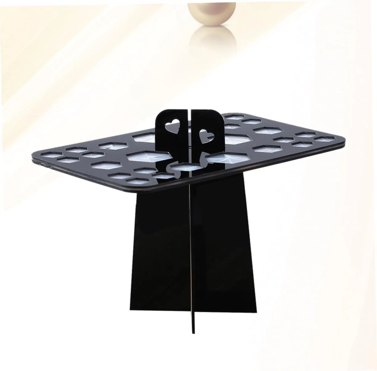 FRCOLOR Makeup Brush Air Drying Rack Acrylic 20x13x12cm Brush Holder Organizing Tree Foldable