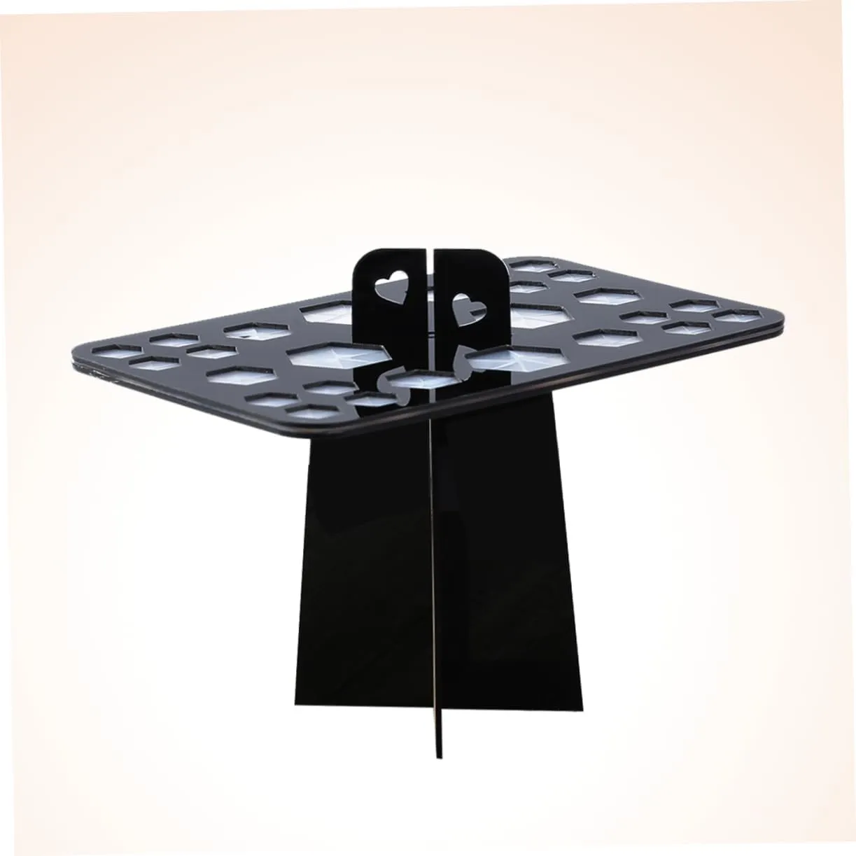 FRCOLOR Makeup Brush Air Drying Rack Acrylic 20x13x12cm Brush Holder Organizing Tree Foldable