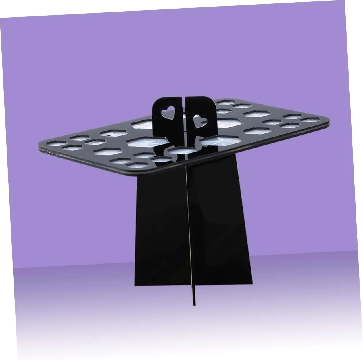 FRCOLOR Makeup Brush Air Drying Rack Acrylic 20x13x12cm Brush Holder Organizing Tree Foldable