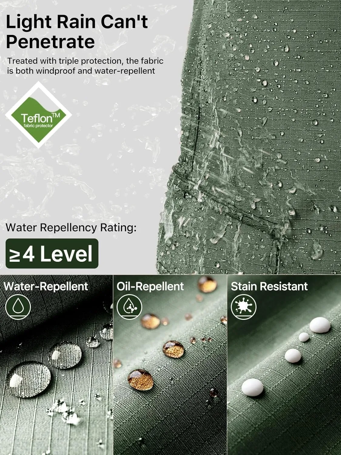 FREE SOLDIER Men's Cargo Pants Water Resistant Ripstop Tactical Pants for Men Work Pants Lightweight Outdoor Hiking Pants Men