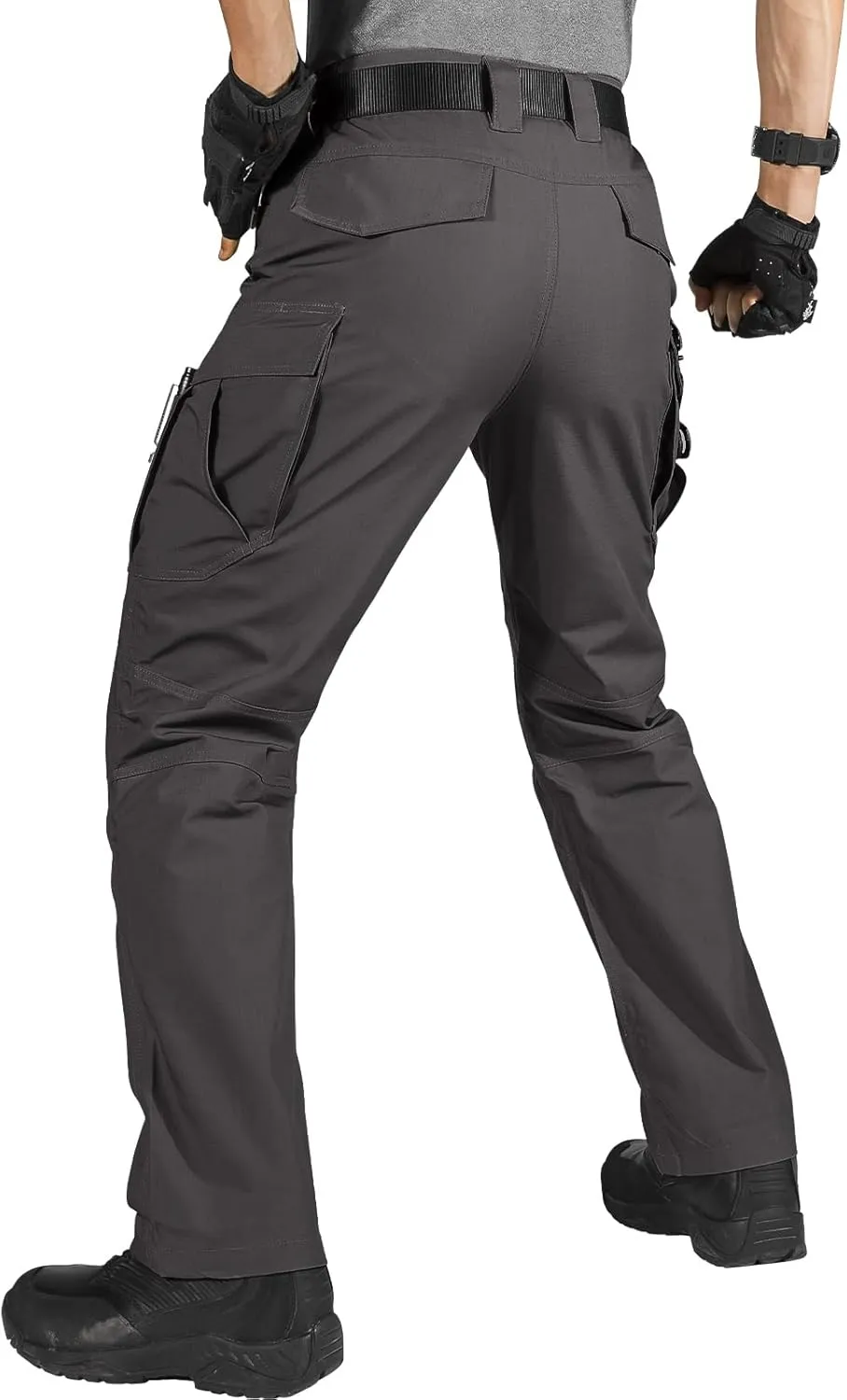 FREE SOLDIER Men's Water Resistant Pants Relaxed Fit Tactical Cargo Work Pants with Multi Pocket